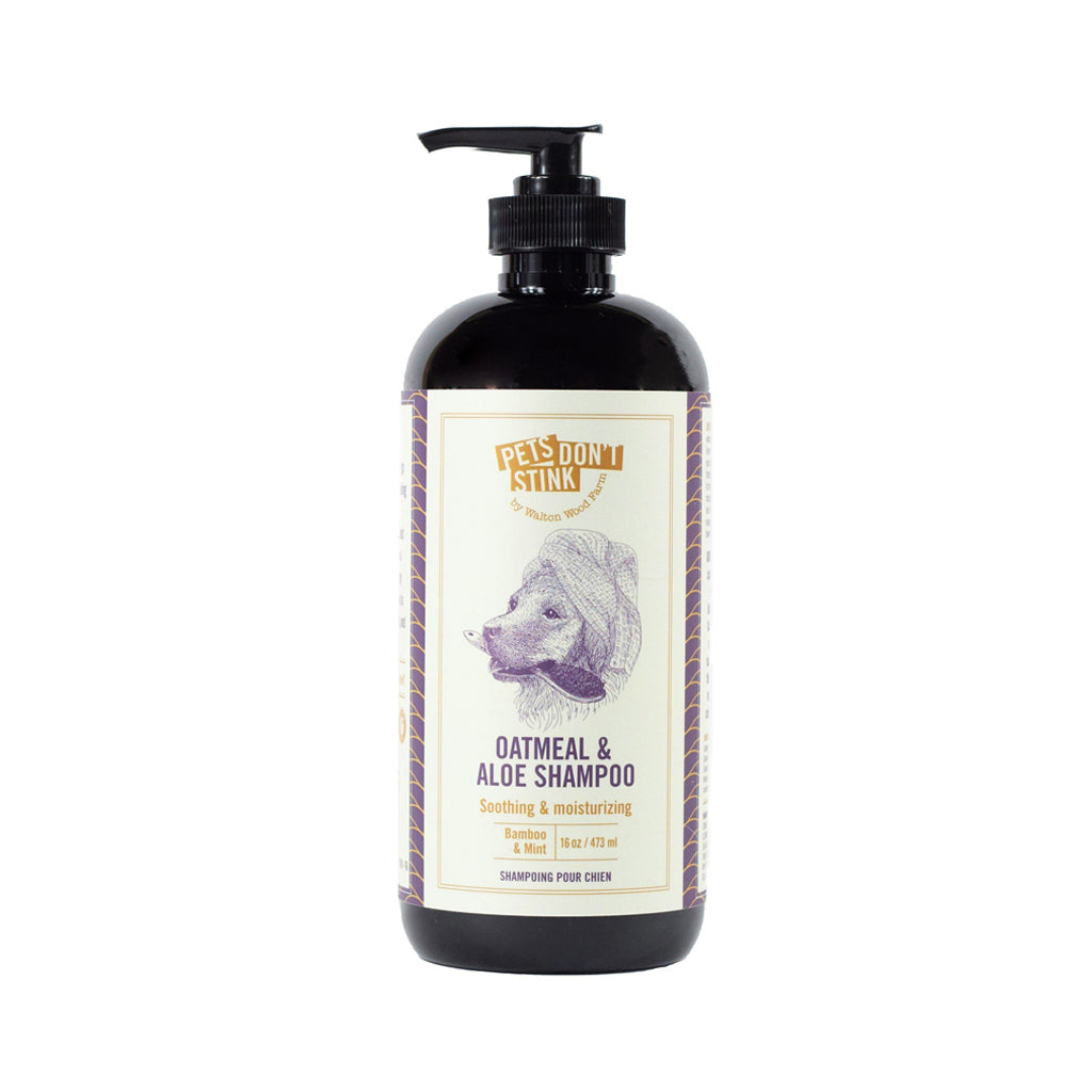 Oatmeal Aloe Pet Shampoo 16 fl oz Walton Wood Farm