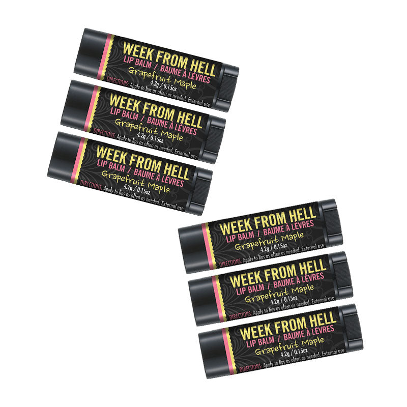 Week From Hell Lip Balm 6pk – Walton Wood Farm