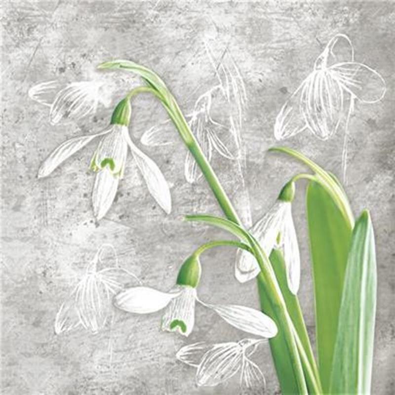 PAPER NAPKINS SNOWDROPS – Walton Wood Farm