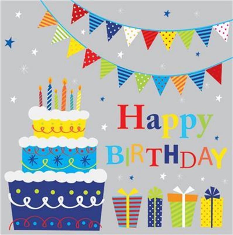 PAPER NAPKIN HAPPY BIRTHDAY