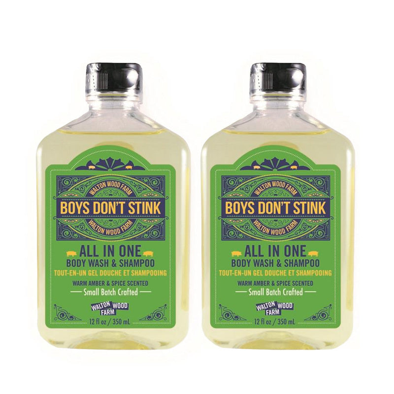 BOYS DON'T STINK BODY WASH & SHAMPOO 2PK