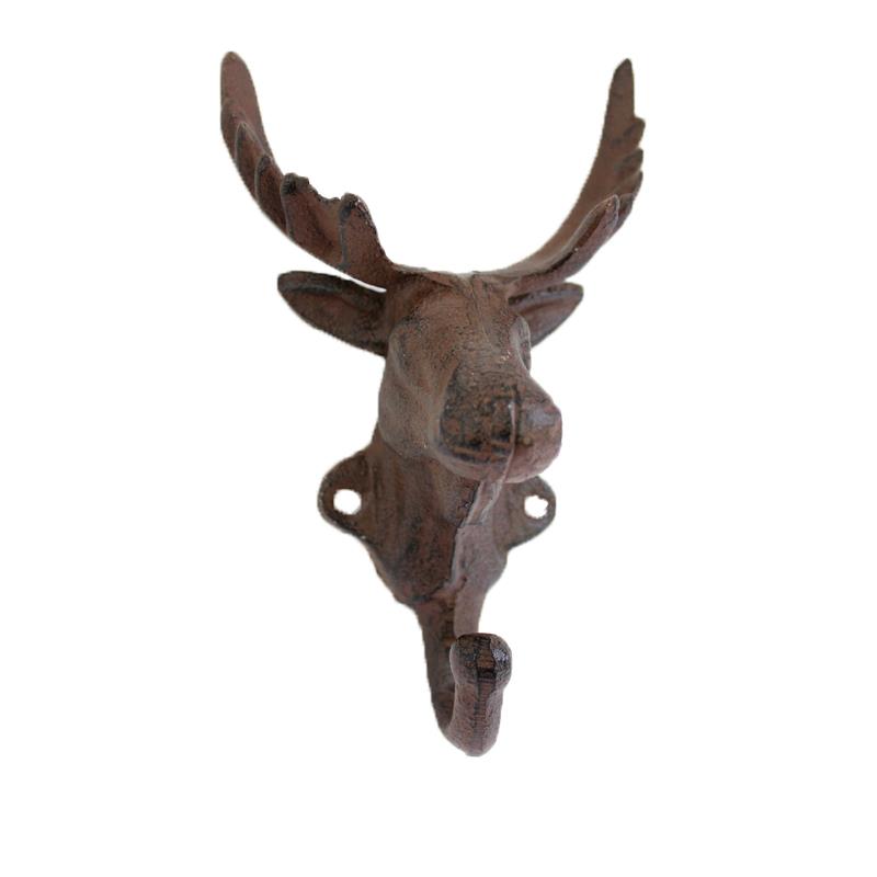 CAST IRON MOOSE HEAD HOOK