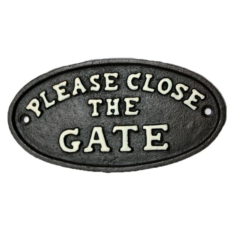 Wrought Iron Gate Signs
