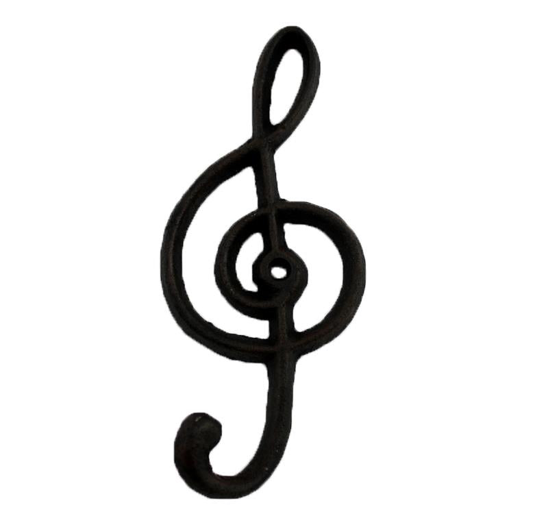 Cast Iron Treble Clef Hook