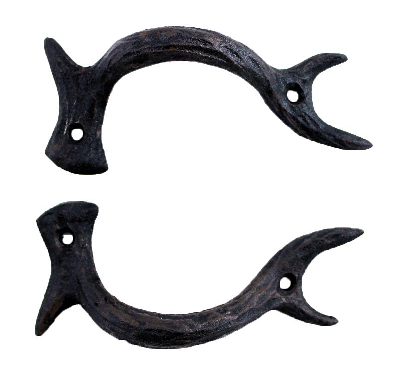 Cast Iron Antler Door Hndl