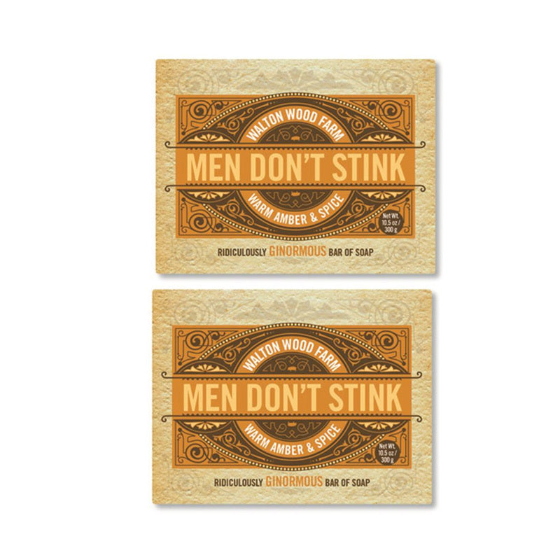 MEN DON'T STINK WARM AMBER & SPICE 2 PK