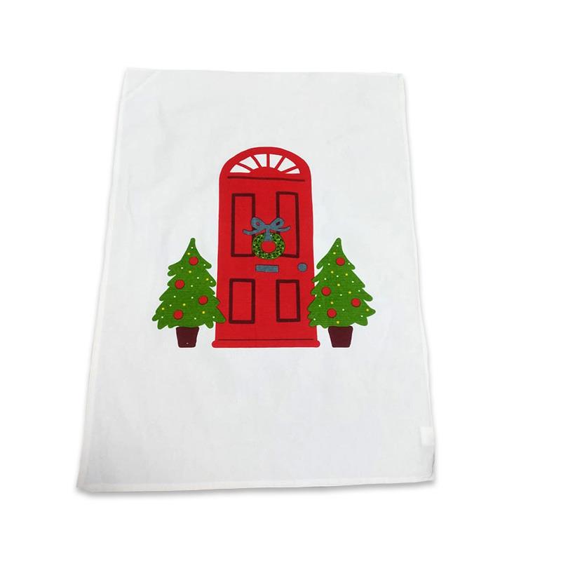 Red Door Tea Towel