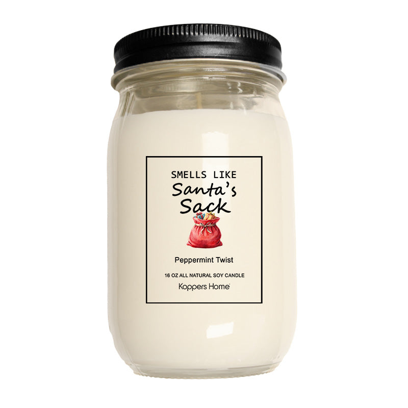 Soy Candle- Smells like Santa's Sack 16oz