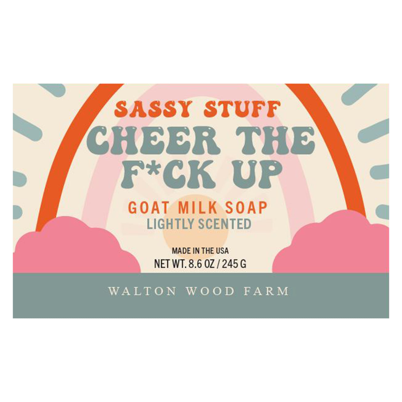 Cheer the F*ck Up  Goat Milk Bar Soap 8.6oz