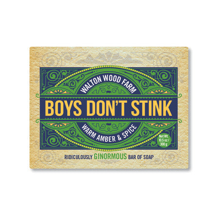 Boy's Don't Stink Soap - Warm Amber & Spice 10.5 oz