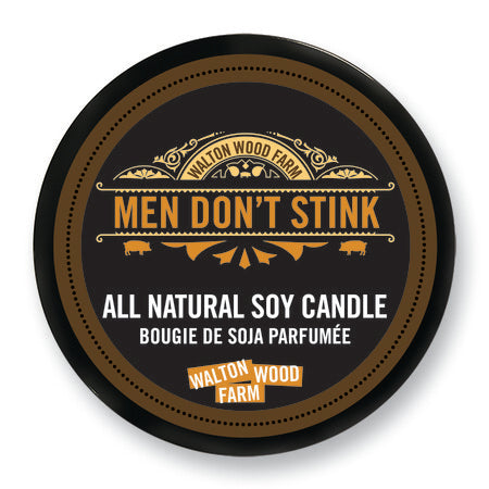 Soy Candle Tin- Men Don't Stink 8oz