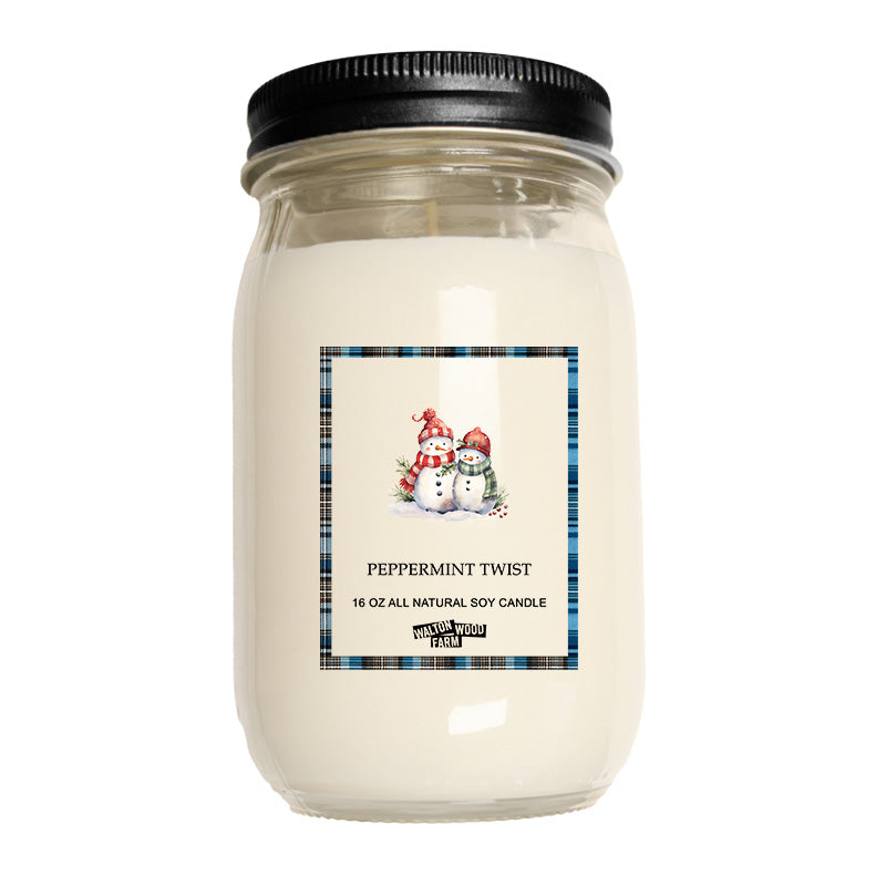 Soy Candle- Peppermint Twist 16oz