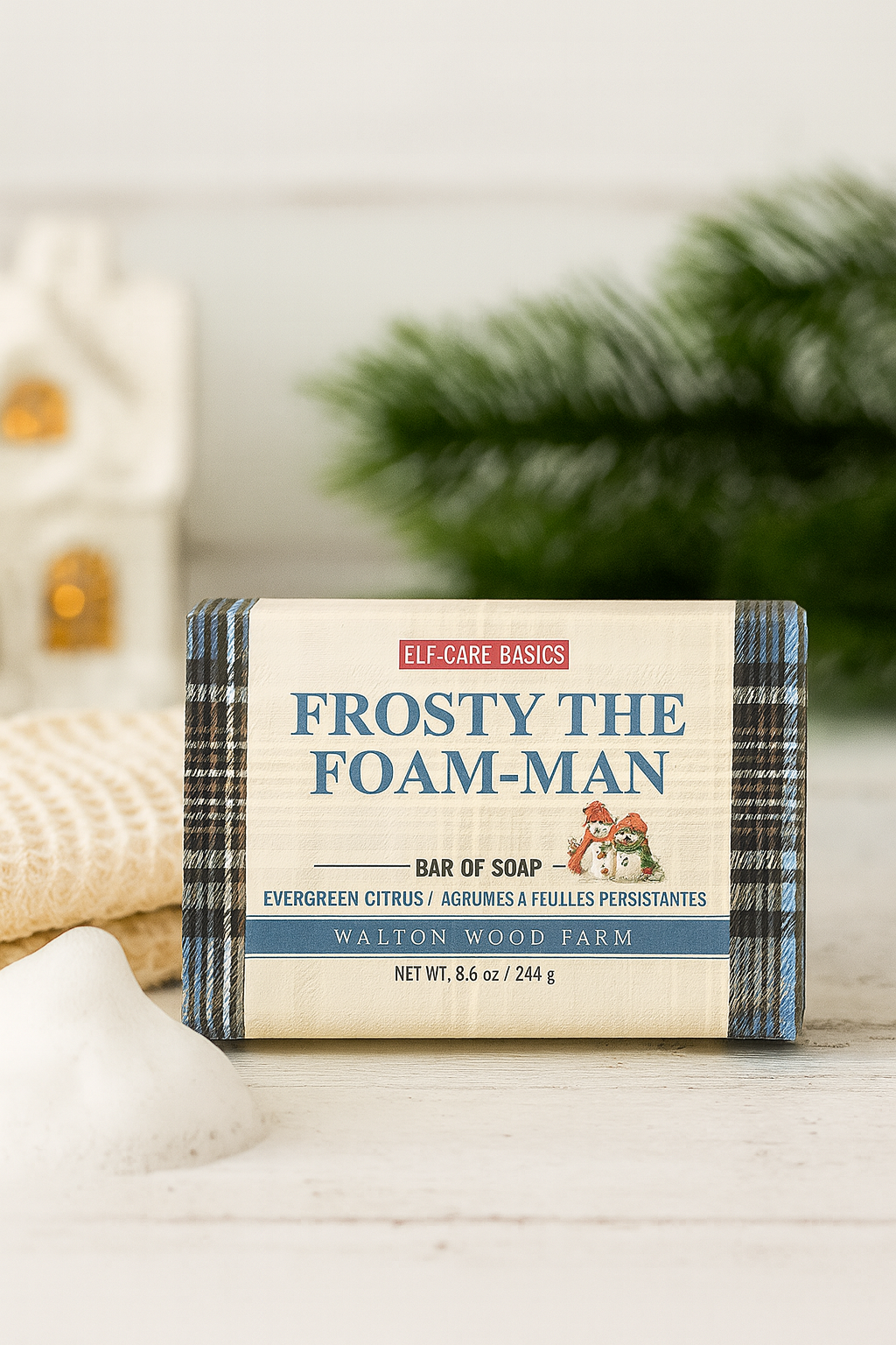 SOAP BAR-SNOWMAN 8.6OZ