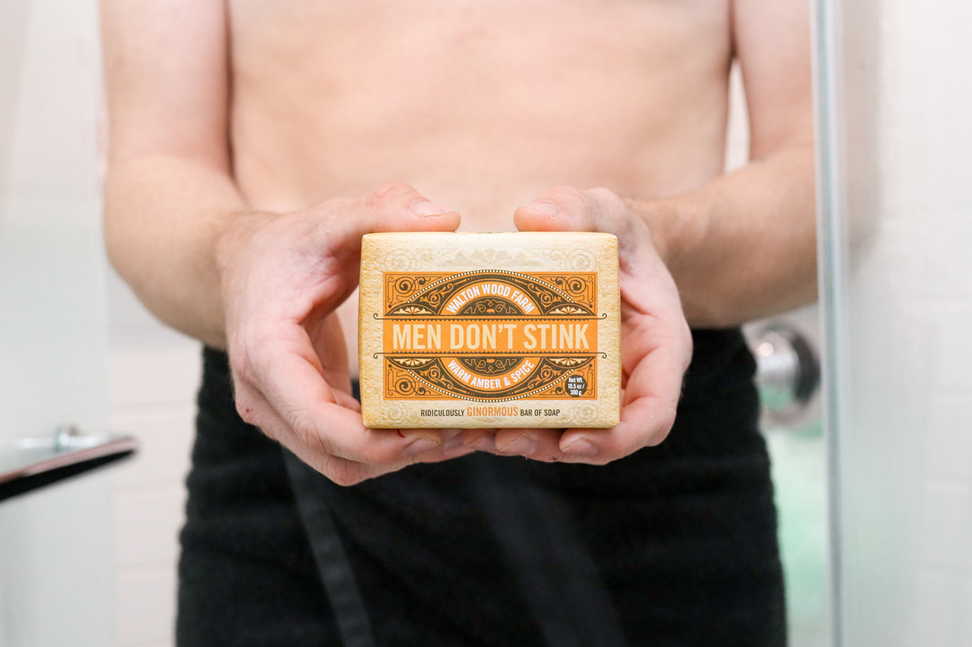 Men's Don't Stink Soap - Warm Amber & Spice 10.5 oz bar