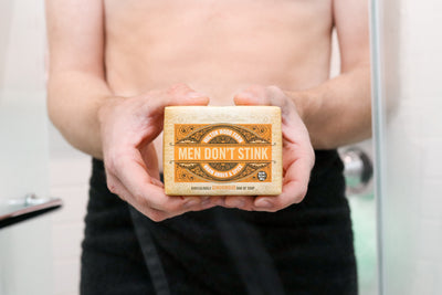 Men's Don't Stink Soap - Warm Amber & Spice 10.5 oz bar