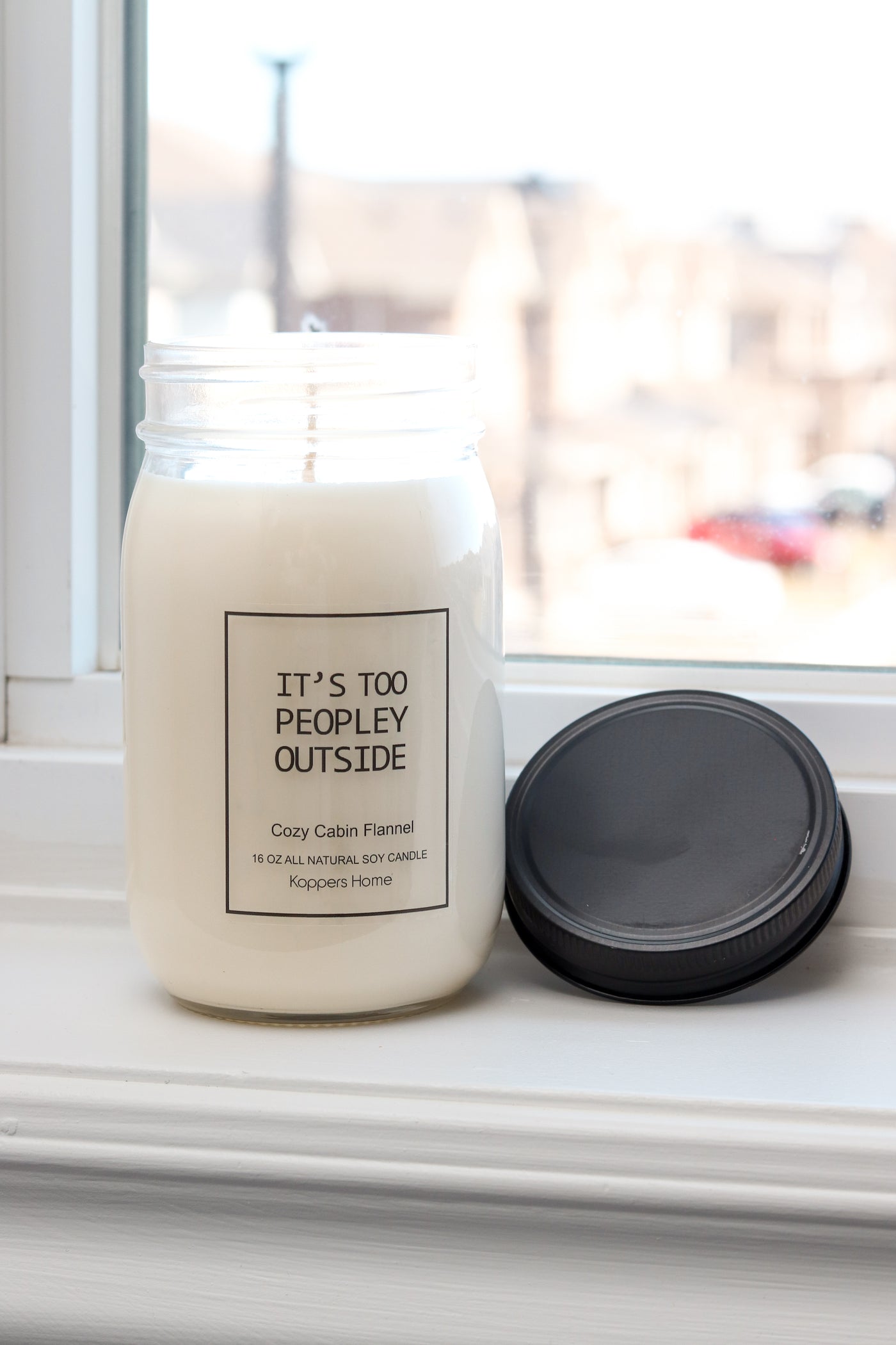 Soy Candle- Too Peopley Outside 16oz