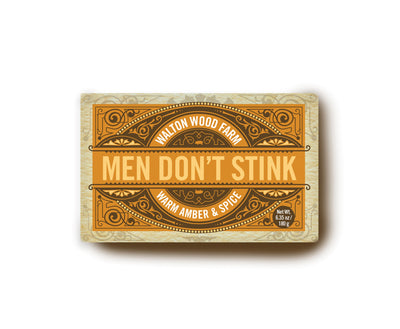 NEW SIZE 6.35oz Men Don't Stink Warm Amber & Spice