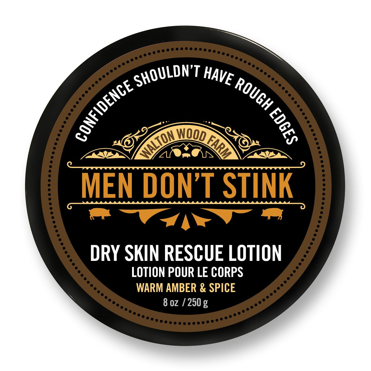 Men Don't Stink Dry Skin Rescue Lotion 8 oz