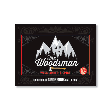 The Woodsman - Warm Amber & Spice 10.5 oz Soap Bar