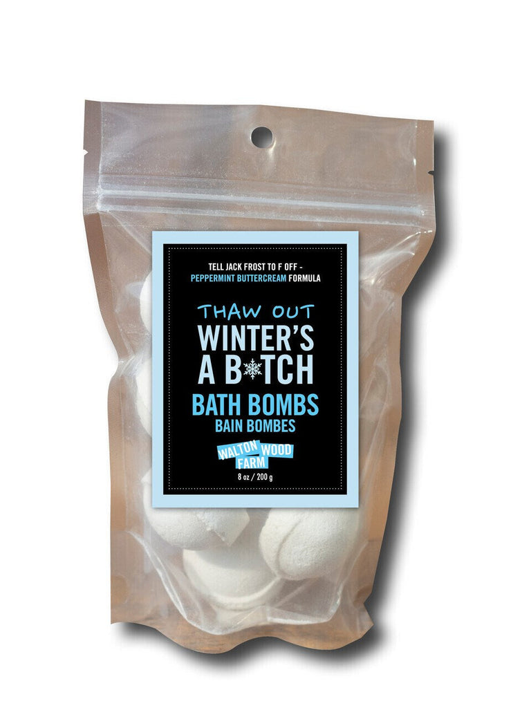 Winter's a B*tch Bath Bombs – Walton Wood Farm