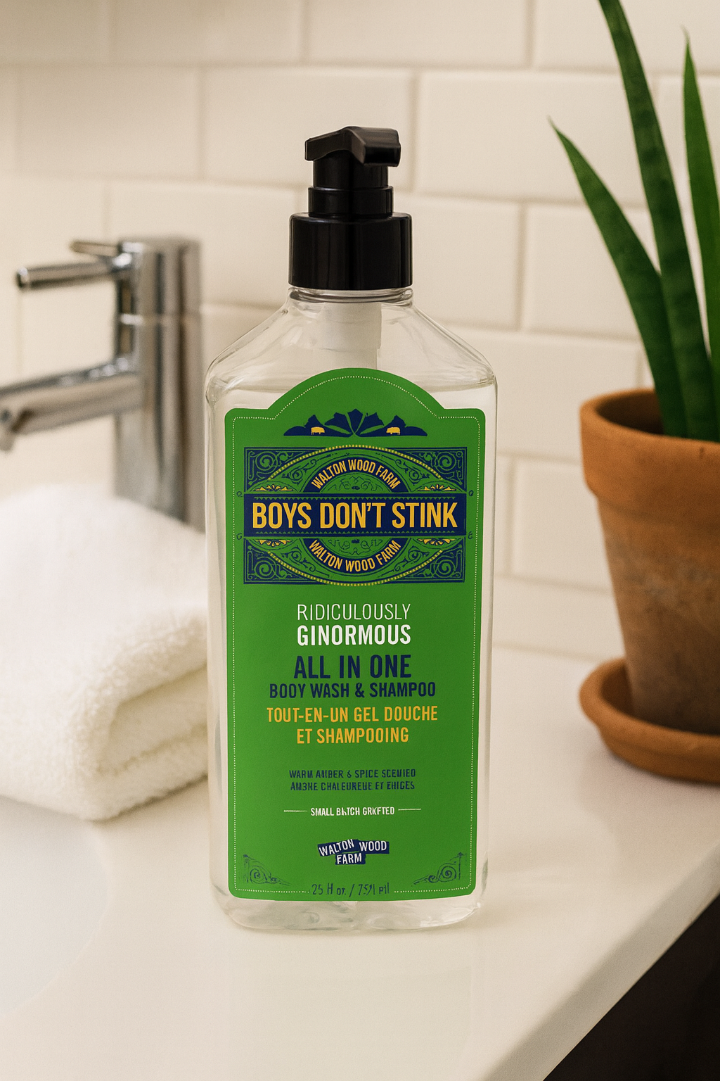 Boys Don't Stink Ridiculously Ginormous All in One 25oz – Walton Wood Farm