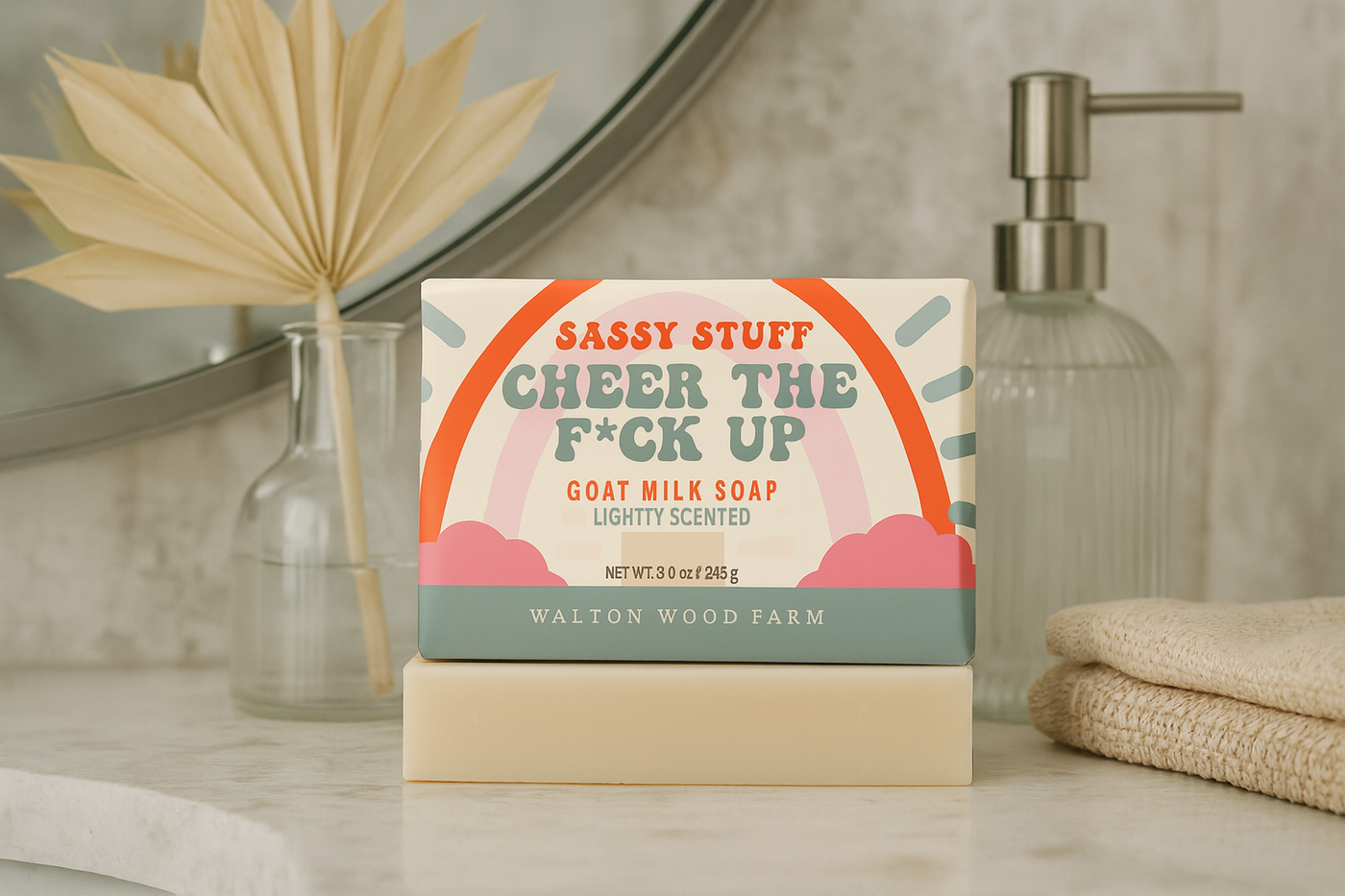 Cheer the F*ck Up  Goat Milk Bar Soap 8.6oz