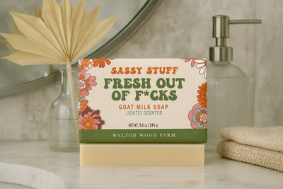 Fresh Out of F*cks Goat Milk Bar Soap 8.6oz