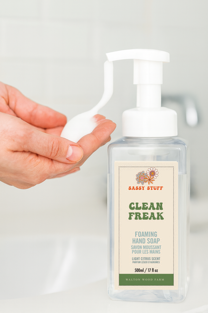 Sassy Stuff Foaming Hand Soap- Clean Freak 17oz