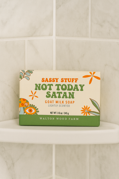 Not Today Satan Goat Milk Bar Soap 8.6oz